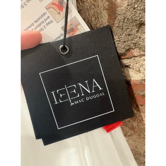 NEW leena Mac Duggal 55320 High Low Tiered Gown Built in Bodysuit Size 4 - Picture 9 of 11